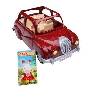 Epoch Calico Critters Sylvanian Families Cherry Red 2-Cute Cruiser Car Playset